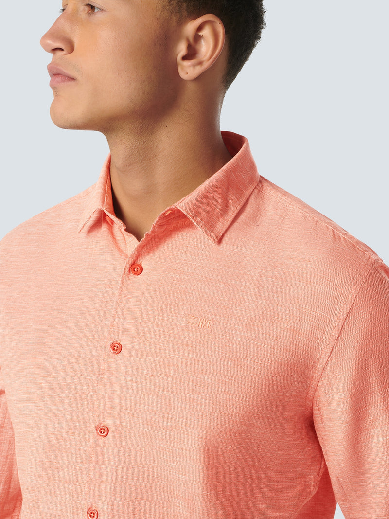 Shirt 2 Coloured With Linen | Melon