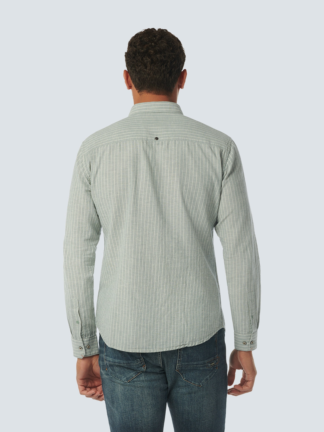 Shirt Stripes With Linen | Zinc