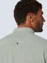 Shirt Stripes With Linen | Zinc