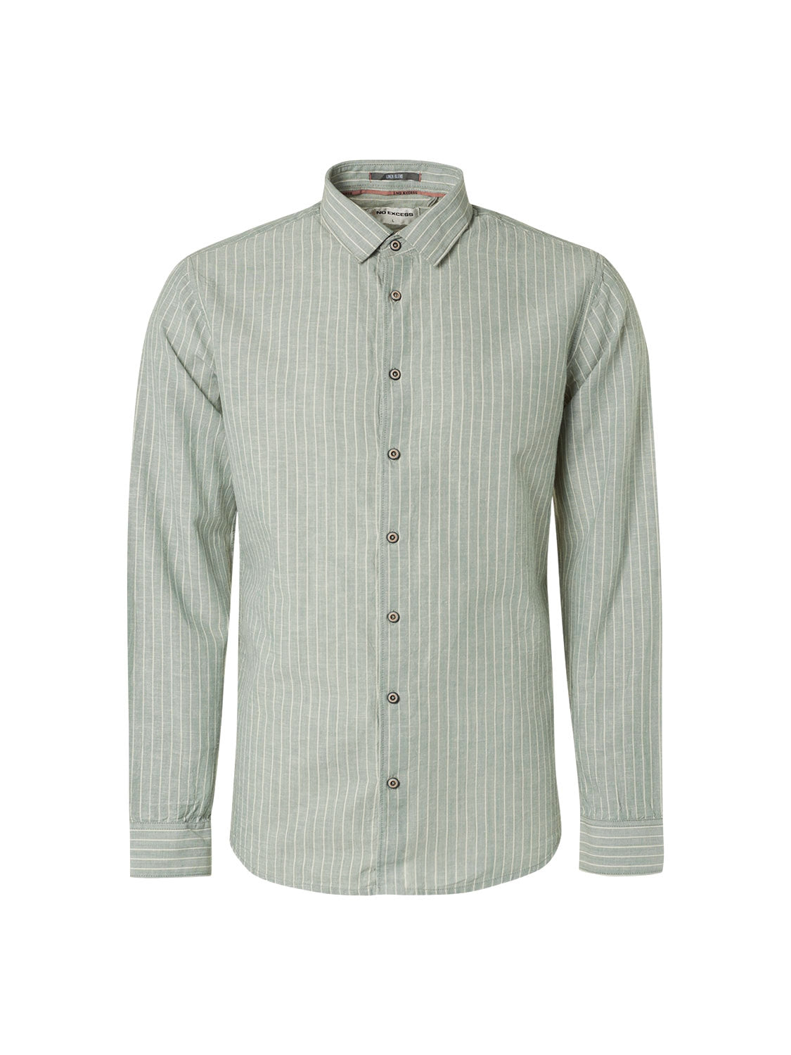 Shirt Stripes With Linen | Zinc