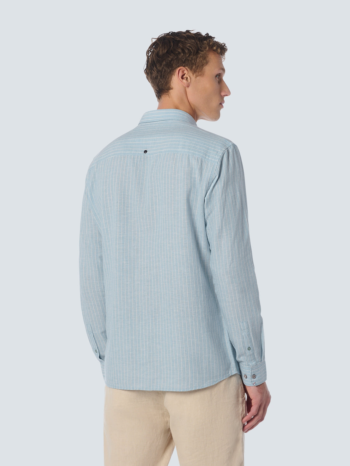 Shirt Stripes With Linen | Cloud