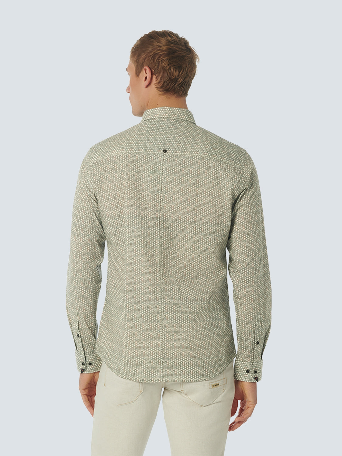 Shirt Stretch Allover Printed | Offwhite