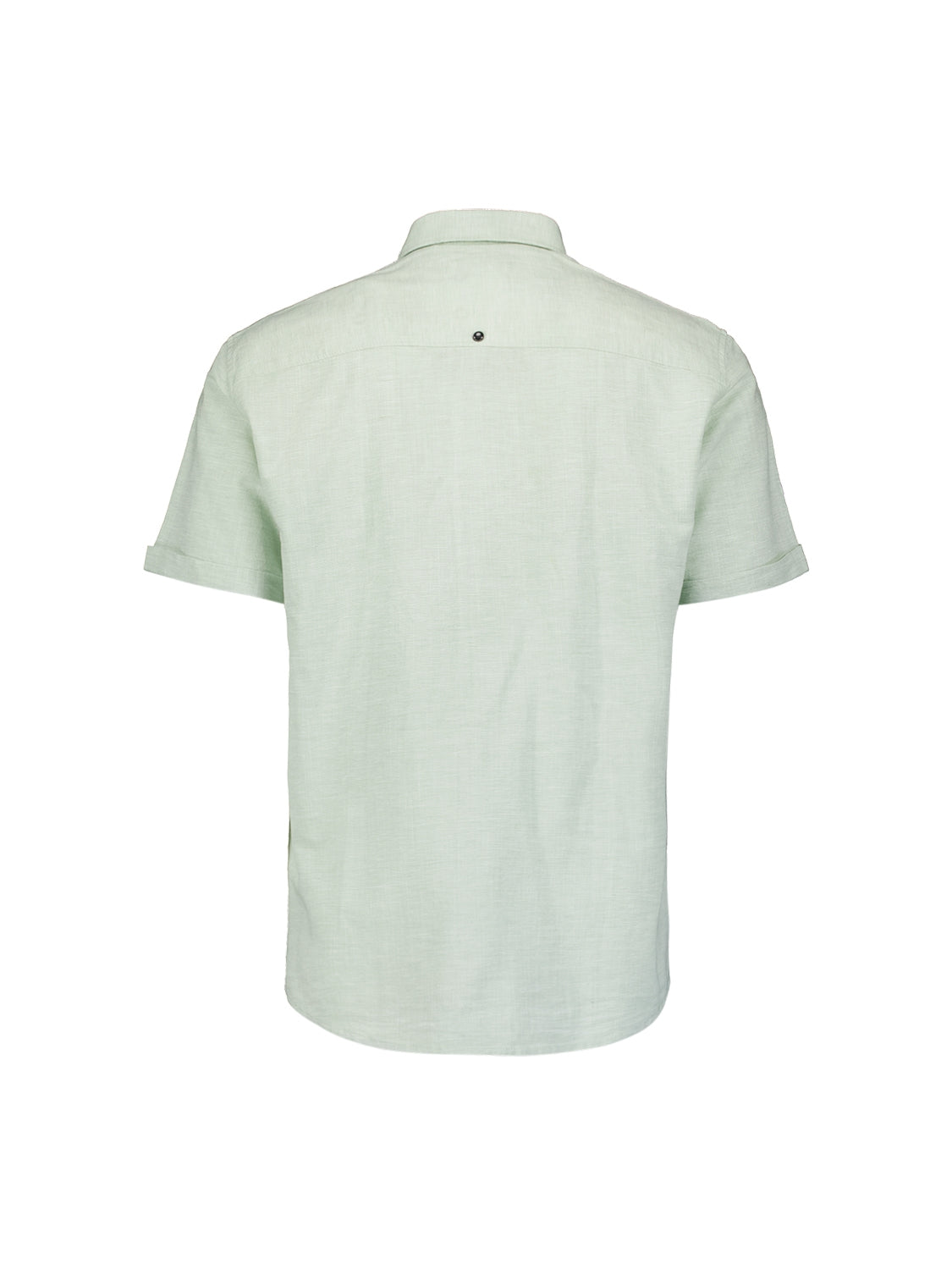 Shirt Short Sleeve 2 Coloured Melange With Linen | Mint