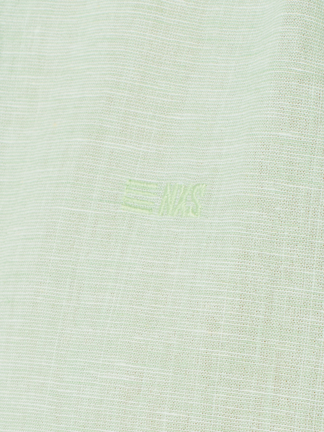 Shirt Short Sleeve 2 Coloured Melange With Linen | Mint