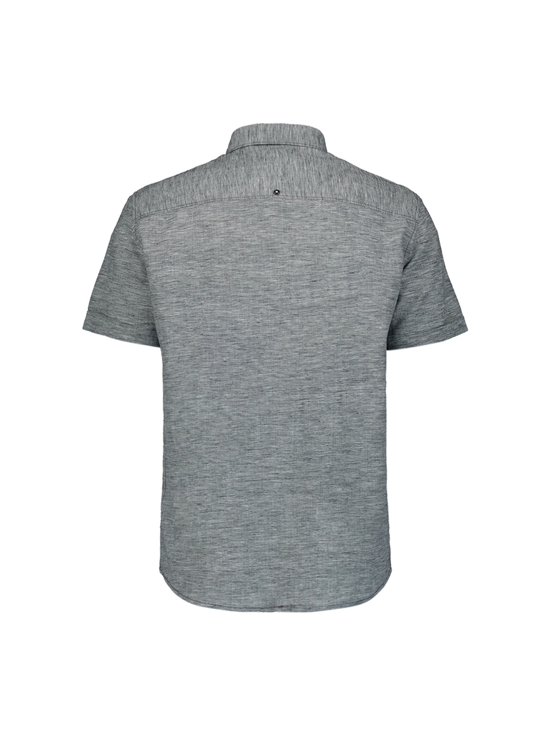 Shirt Short Sleeve 2 Coloured Melange With Linen | Night