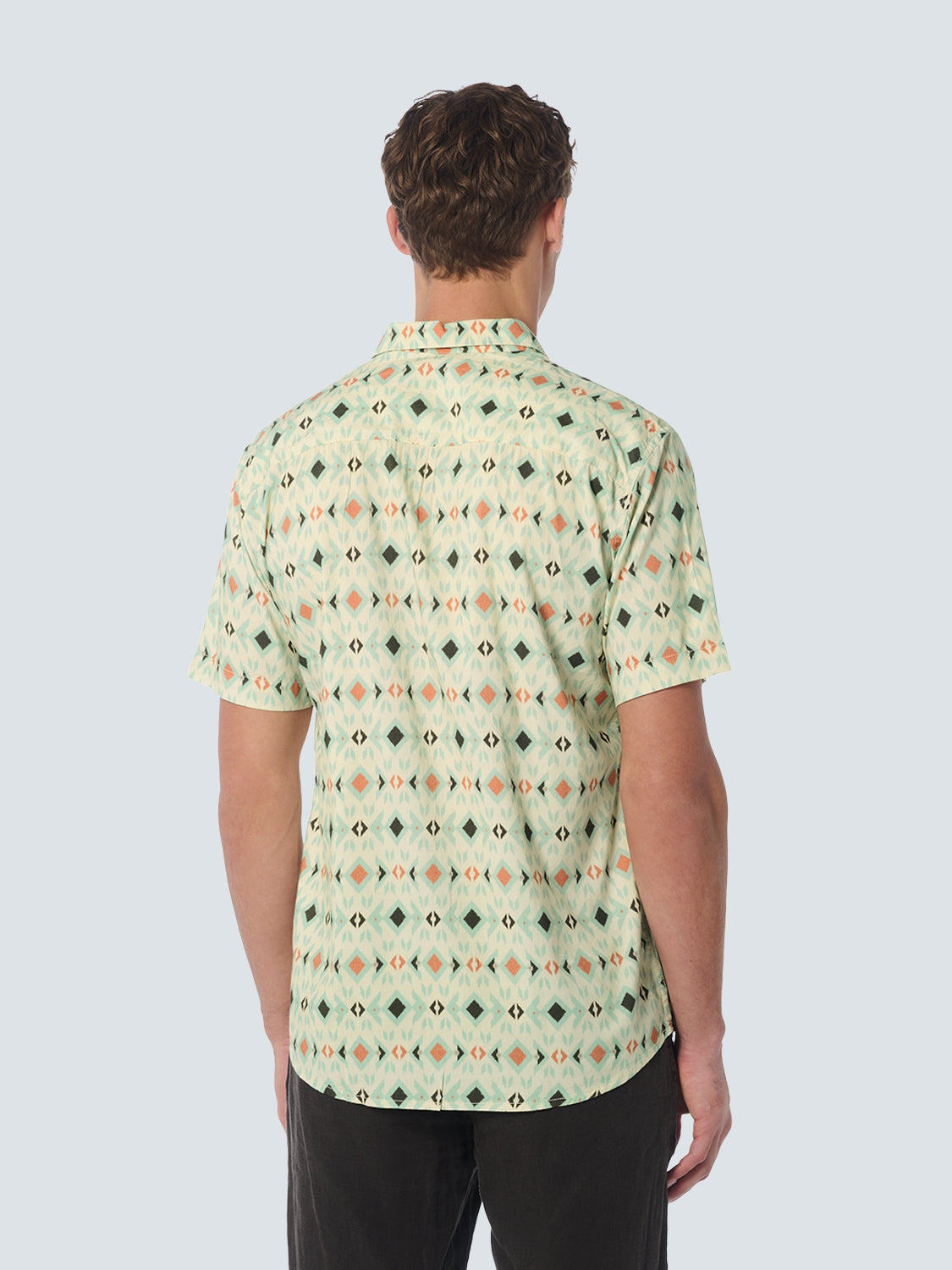 Shirt Short Sleeve Resort Collar Allover Printed | Offwhite