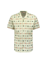 Shirt Short Sleeve Resort Collar Allover Printed | Offwhite