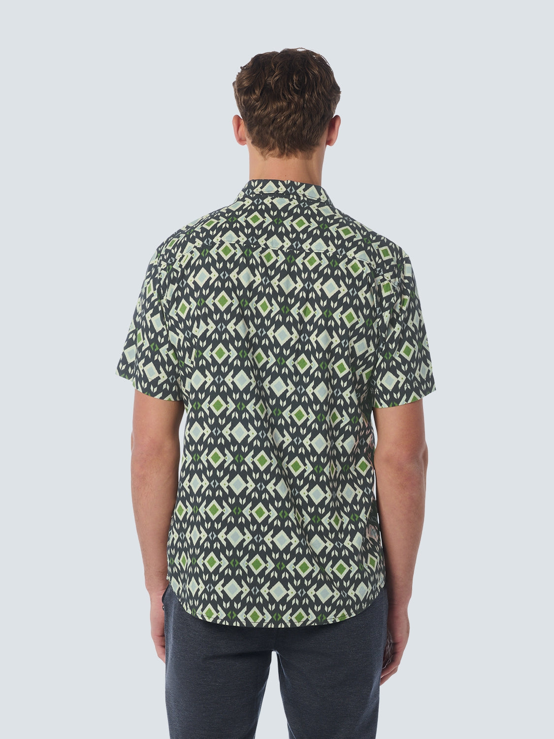 Shirt Short Sleeve Resort Collar Allover Printed | Night
