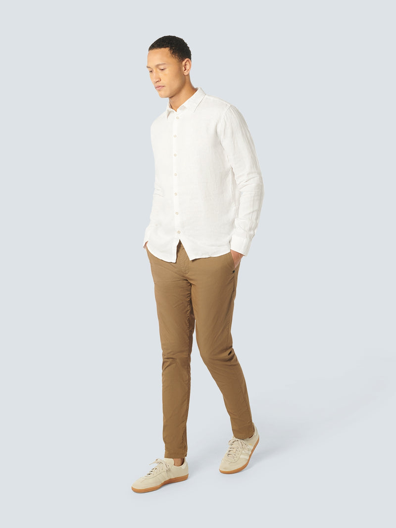 Shirt Linen Solid | White