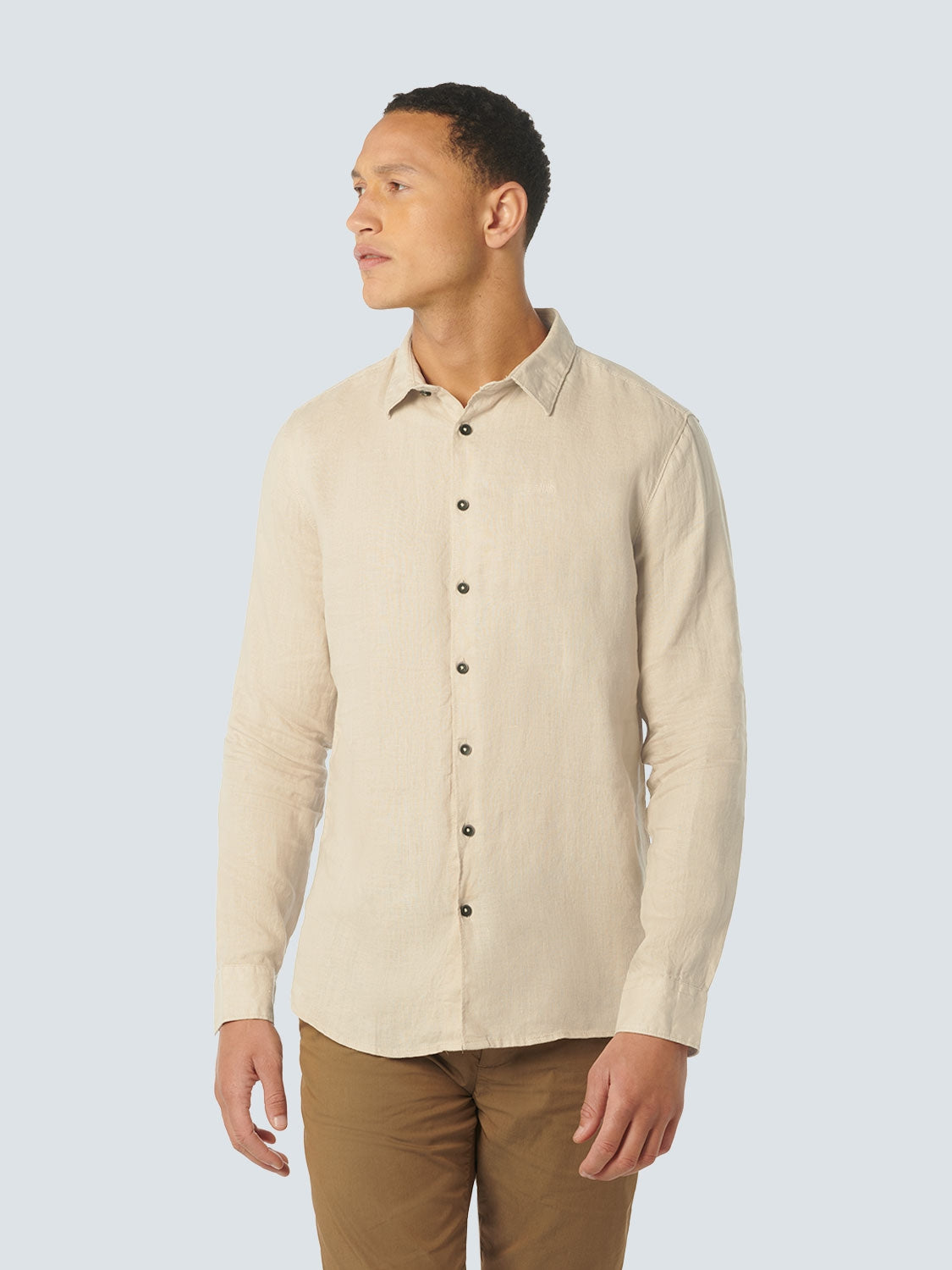 Shirt Linen Solid | Cement