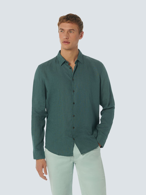 Shirt Linen Solid | Steel