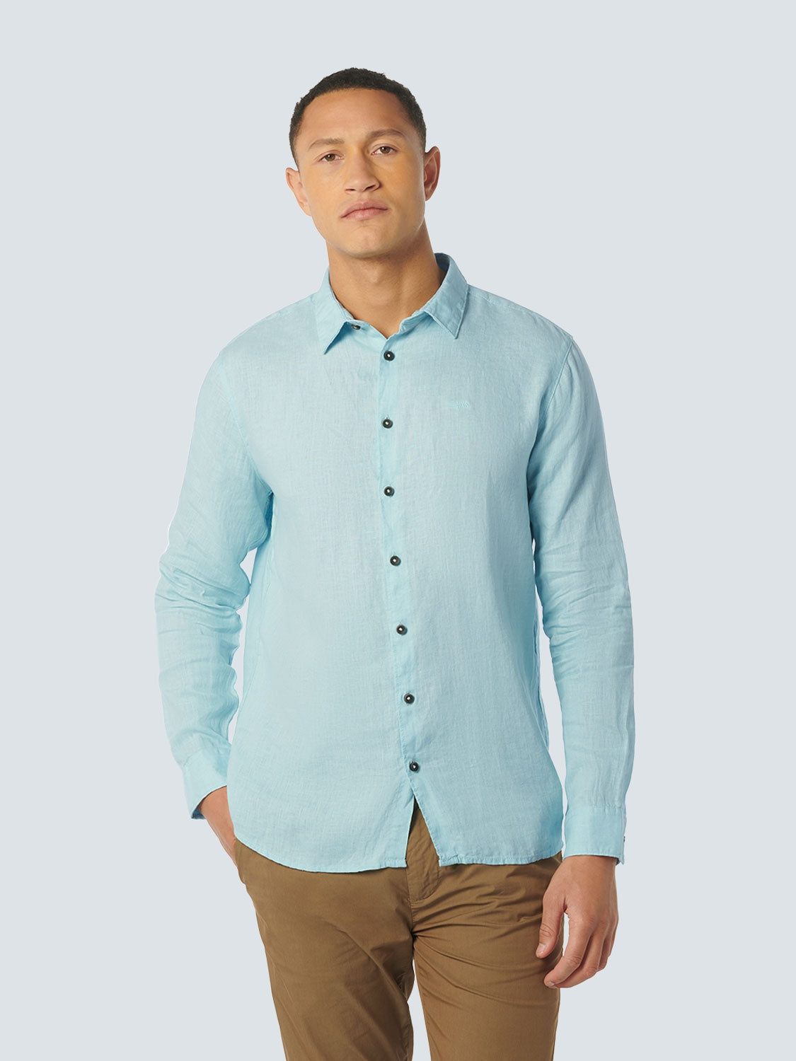 Shirt Linen Solid | Ice