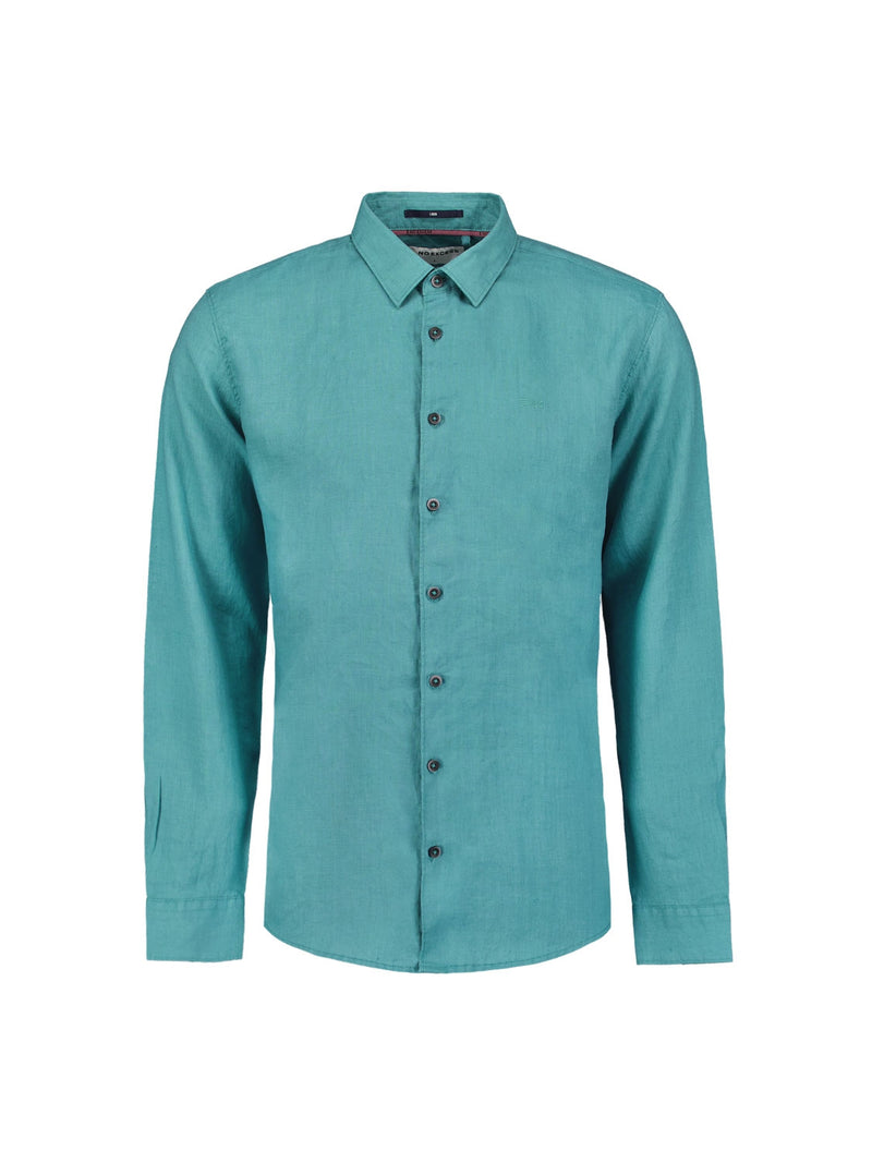 Shirt Linen Solid | Pacific