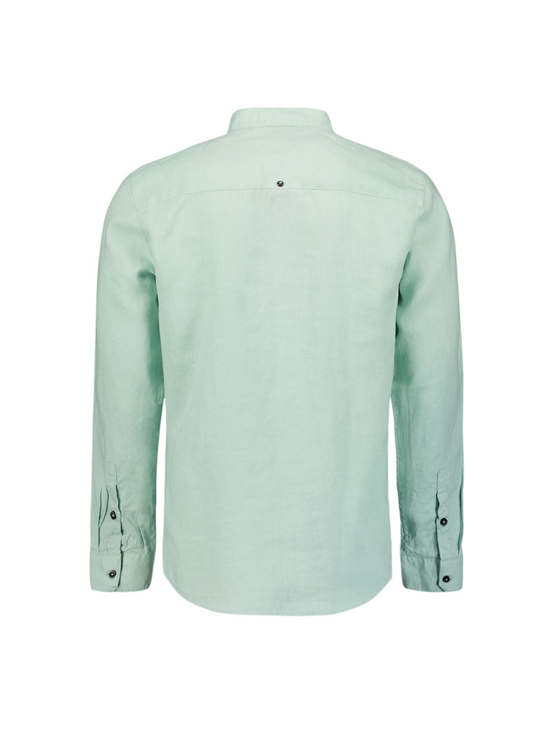 Shirt Granddad Linen Solid | Mint