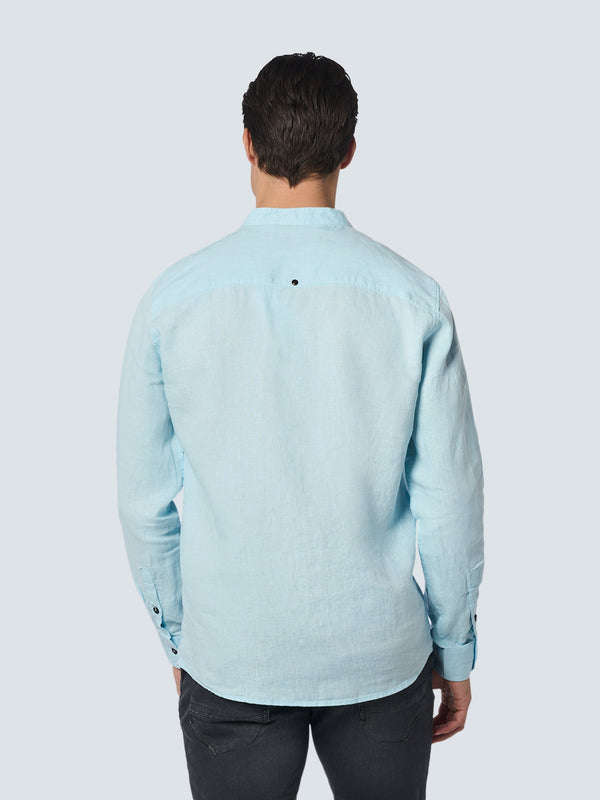 Shirt Granddad Linen Solid | Ice