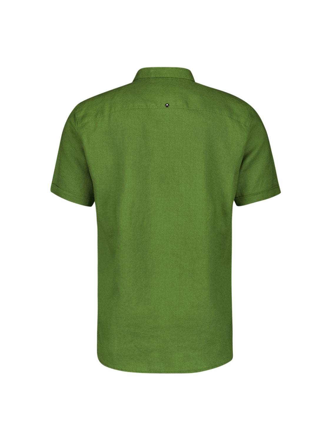 Shirt Short Sleeve Linen Solid | Green