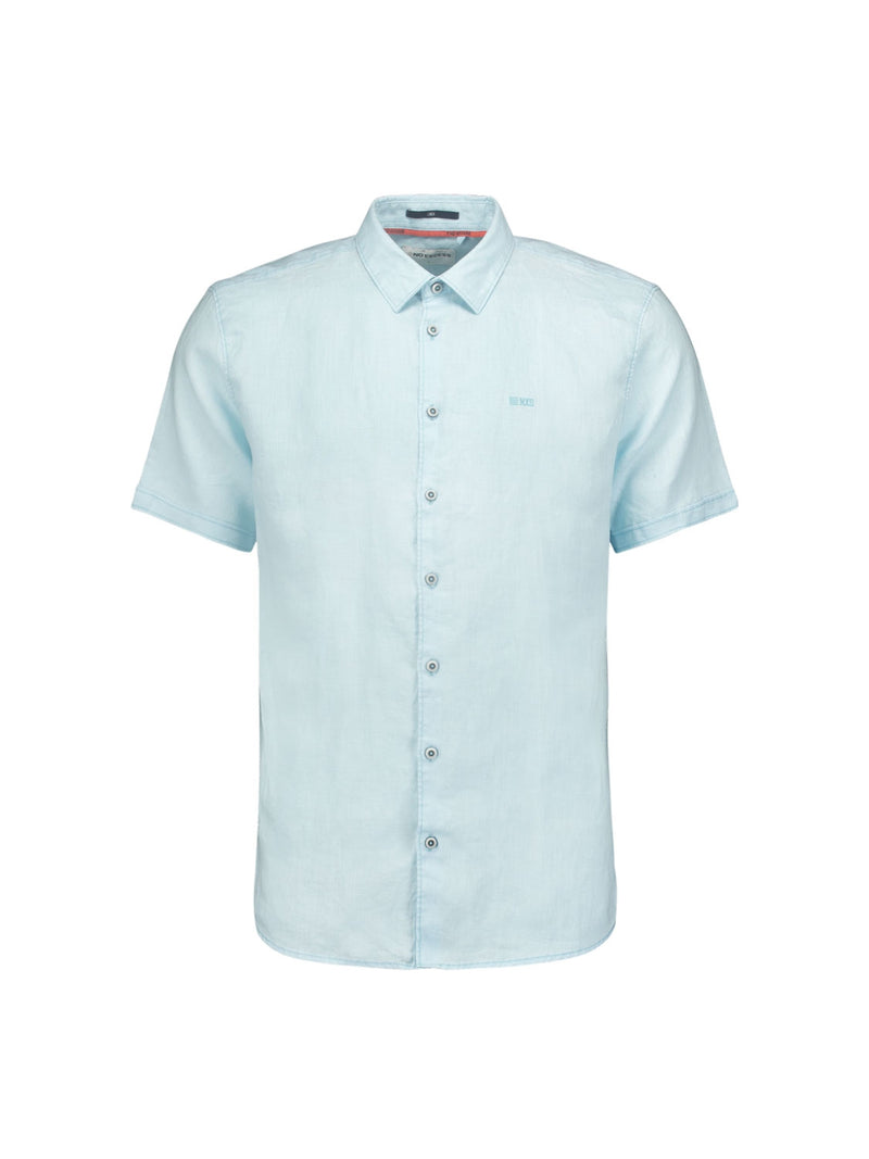 Shirt Short Sleeve Linen Solid | Ice
