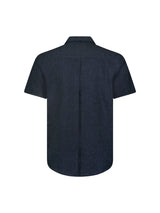 Shirt Short Sleeve Resort Collar 2 Coloured With Linen | Night