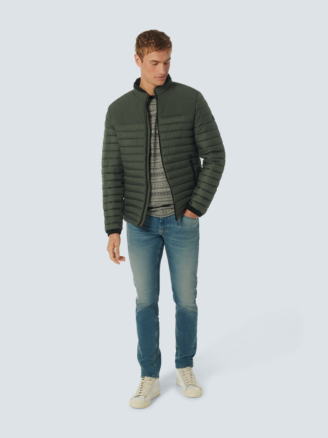 Jacket Short Fit Padded | Dark Steel