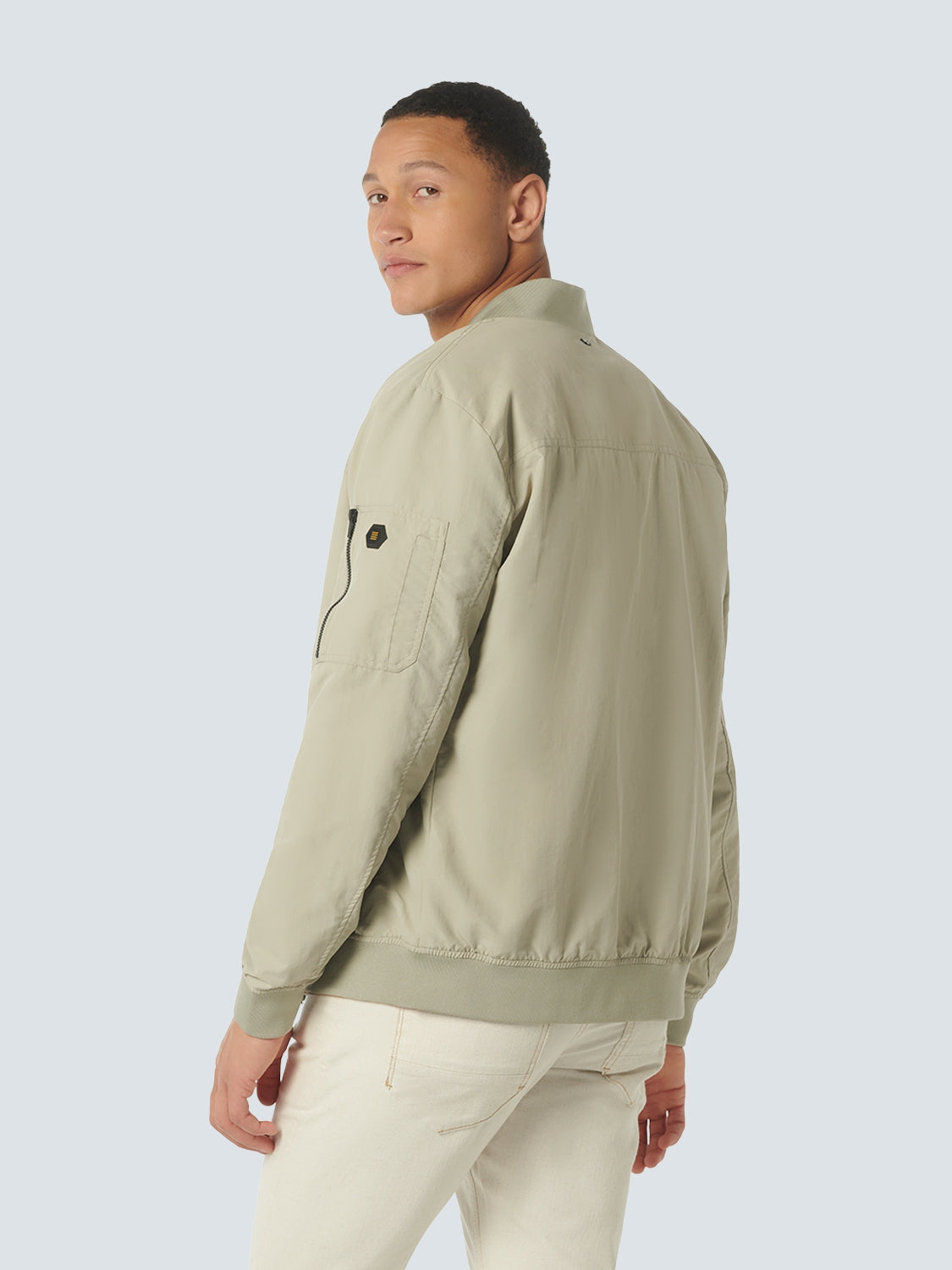 Jacket Short Fit Bomber | Stone