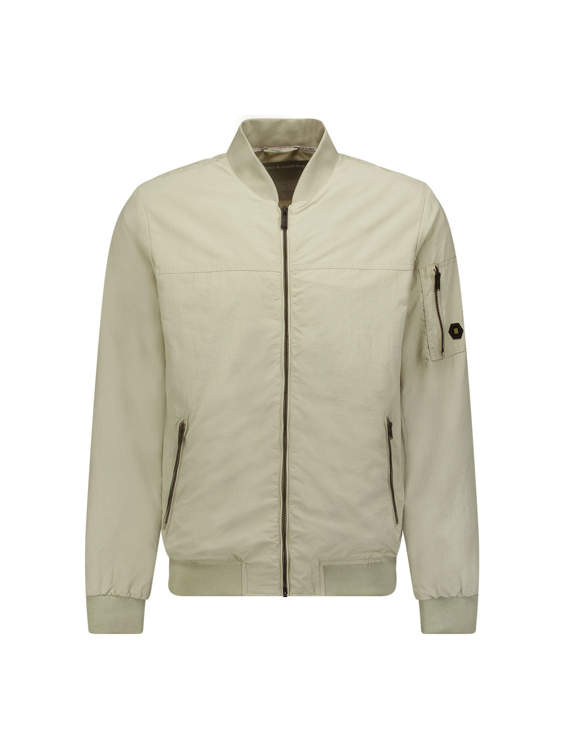 Jacket Short Fit Bomber | Stone