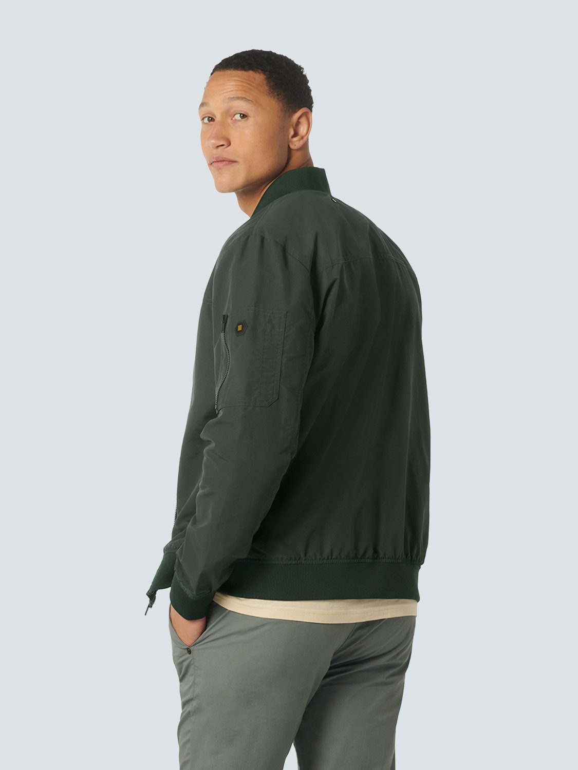 Jacket Short Fit Bomber | Dark Steel