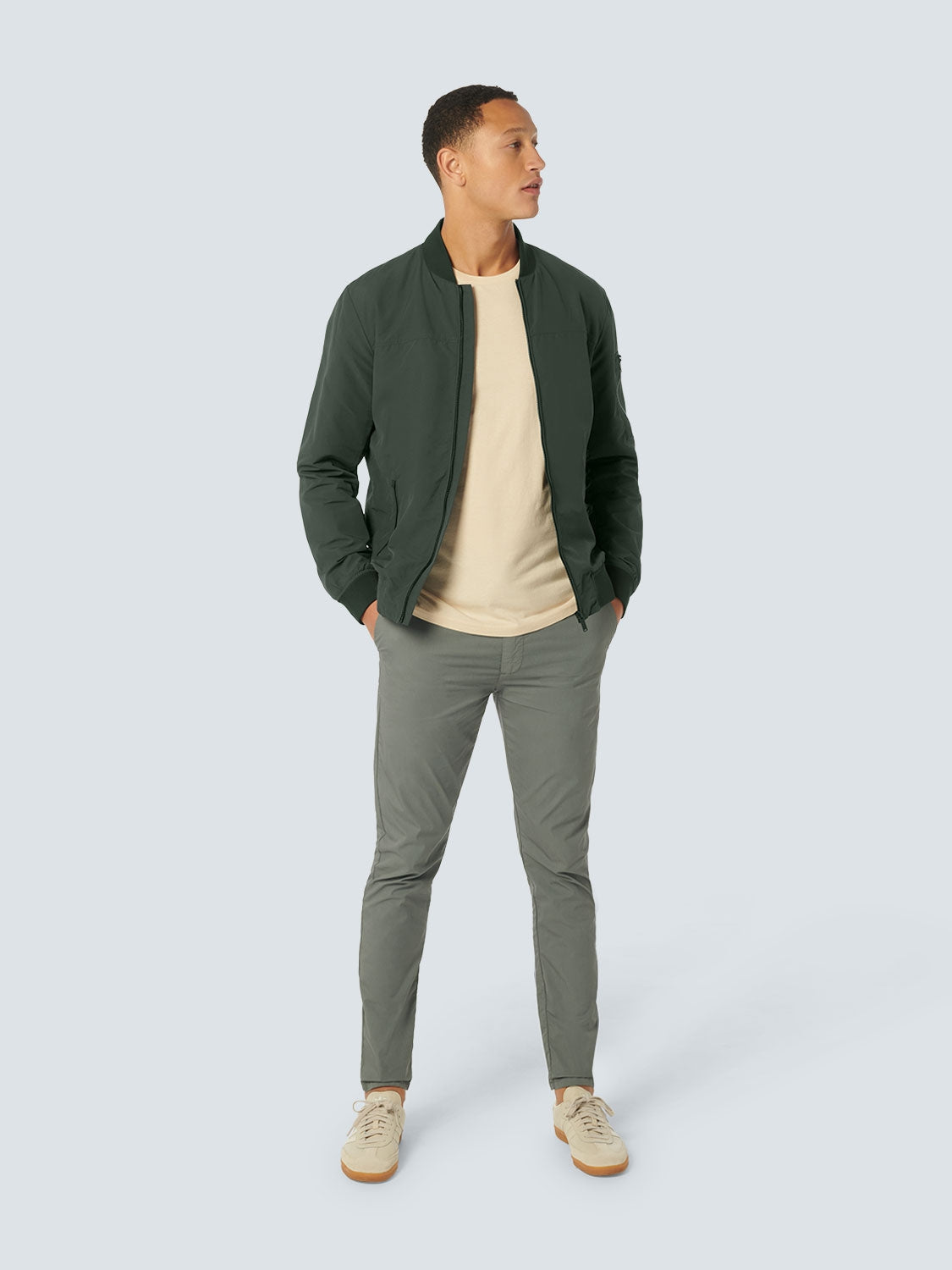 Jacket Short Fit Bomber | Dark Steel