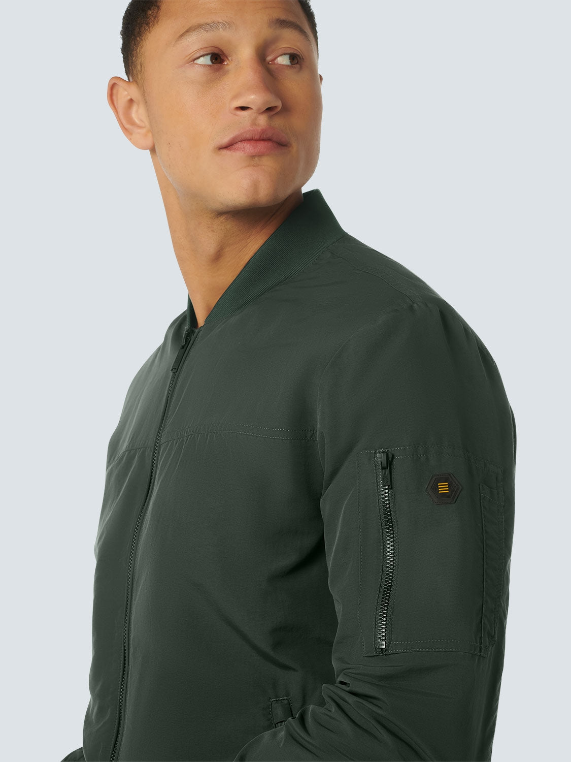 Jacket Short Fit Bomber | Dark Steel