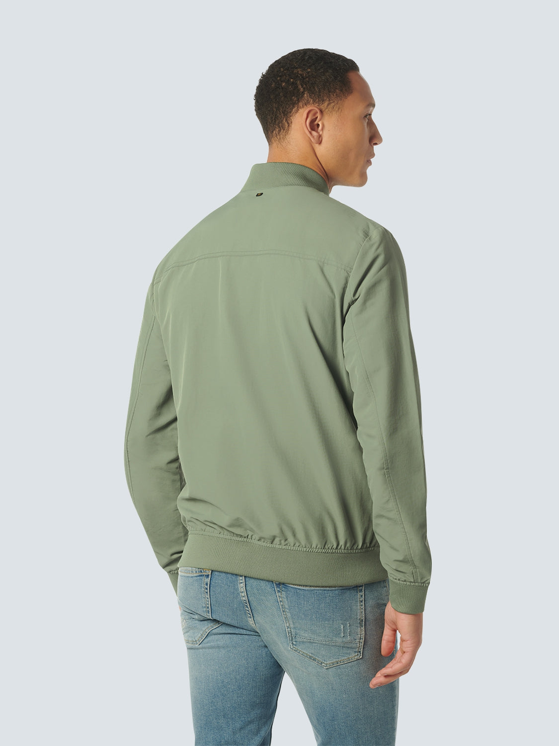 Jacket Short Fit Bomber | Light Army