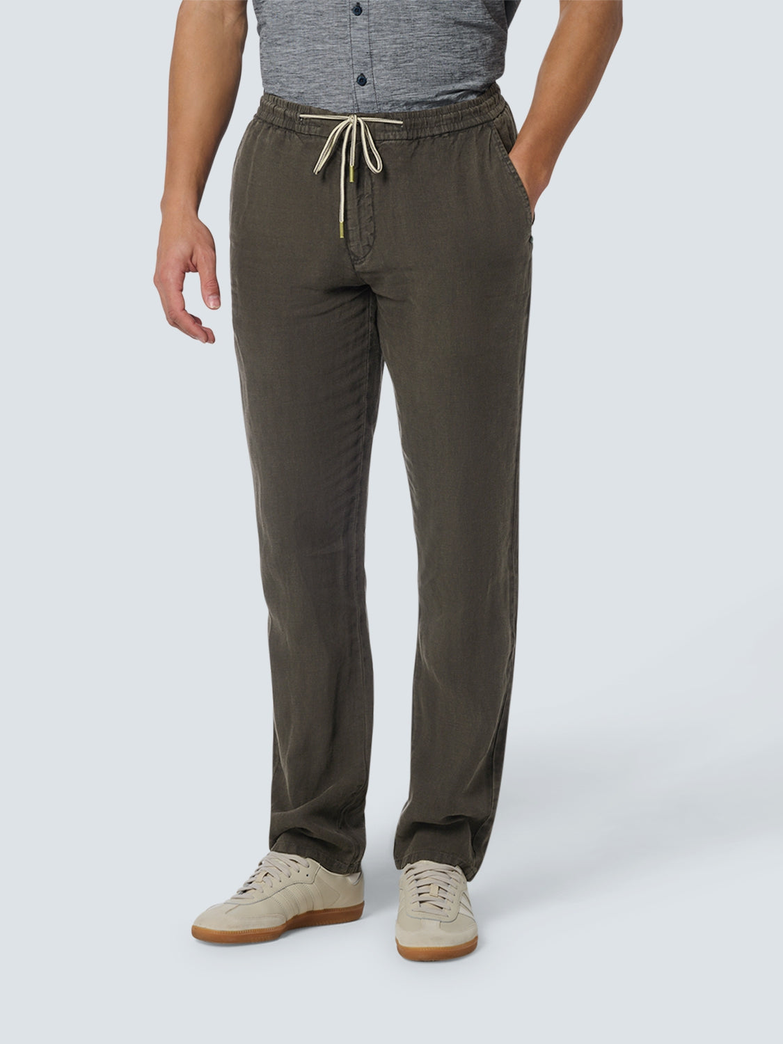 Pants Linen Garment Dyed | Motorblack