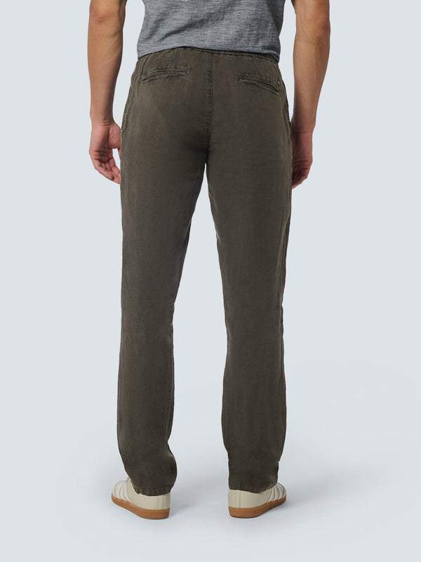 Pants Linen Garment Dyed | Motorblack