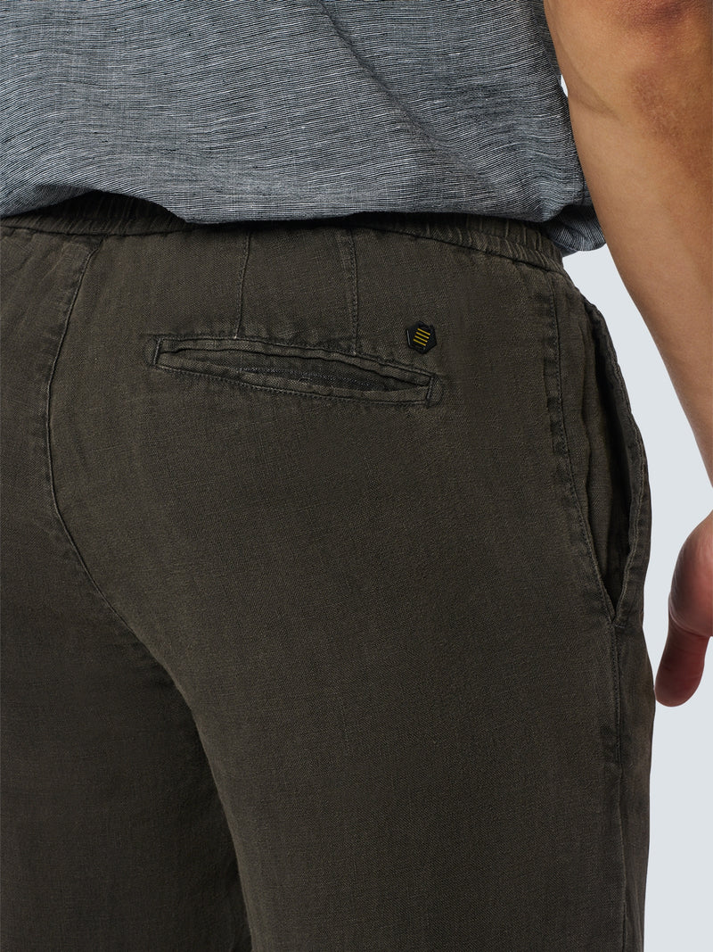 Pants Linen Garment Dyed | Motorblack