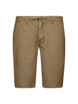 Short With Linen Garment Dyed | Almond