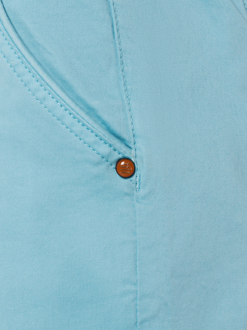 Short Chino Garment Dyed Twill Stretch | Aqua
