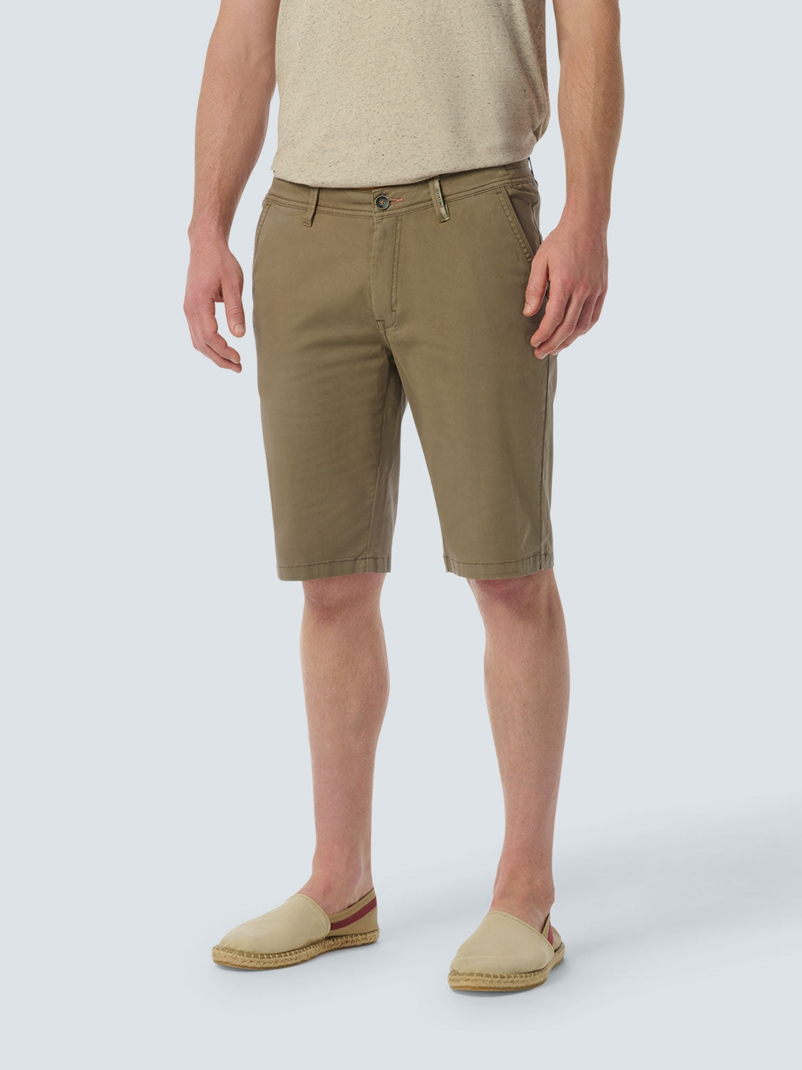 Short Chino Garment Dyed Twill Stretch | Almond