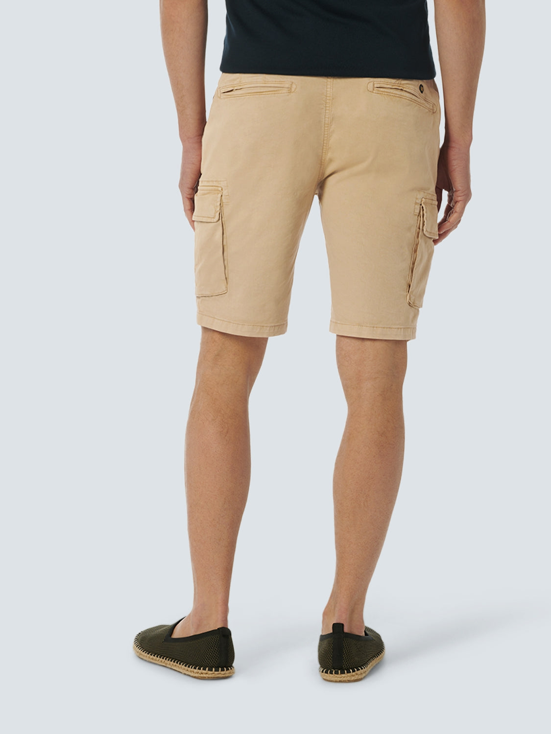 Short Cargo Garment Dyed + Stone Washed Stretch | Sand