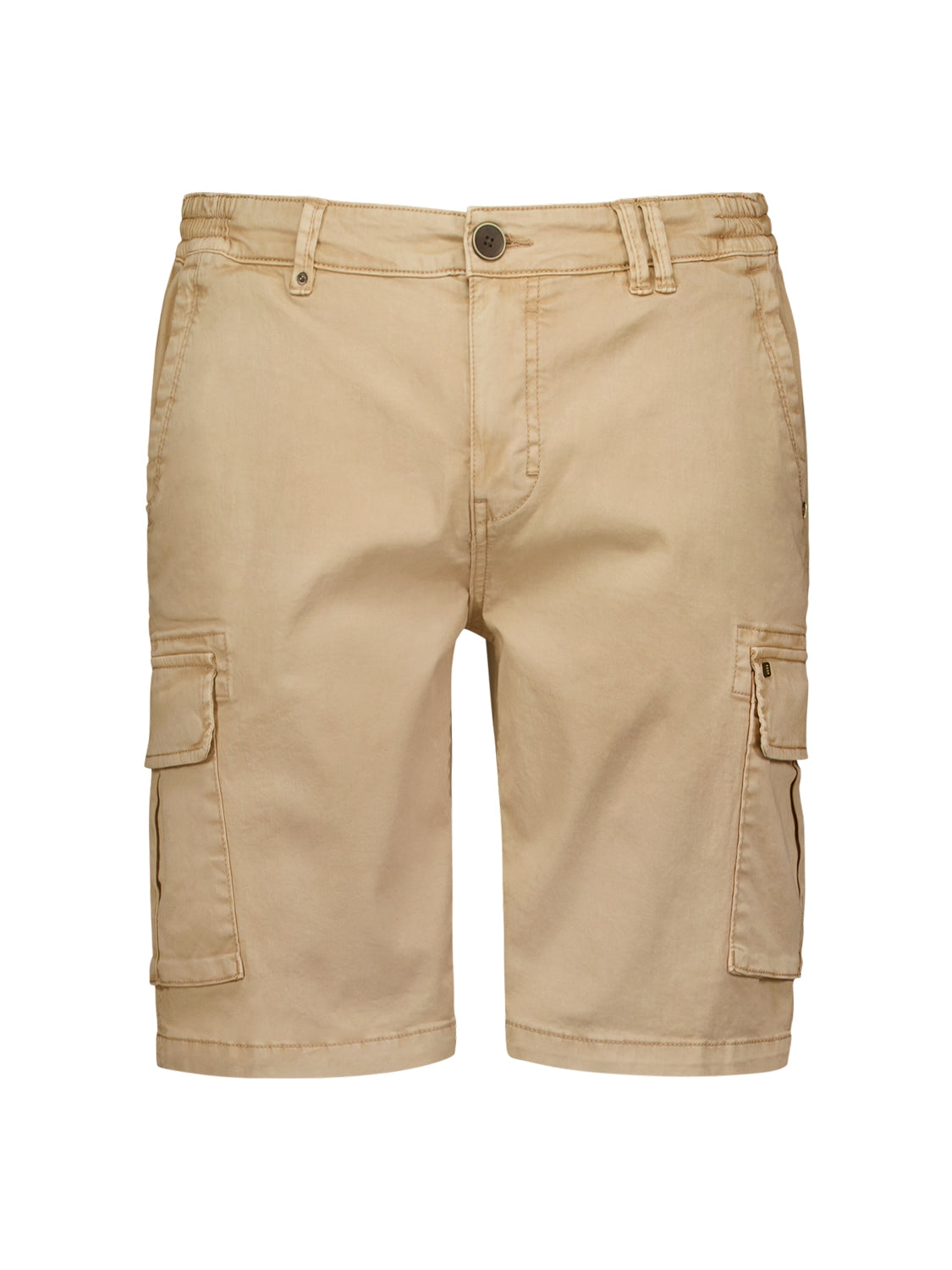 Short Cargo Garment Dyed + Stone Washed Stretch | Sand