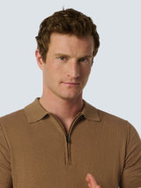 Modern Zip-Collar Shirt – Timeless Style | Brown