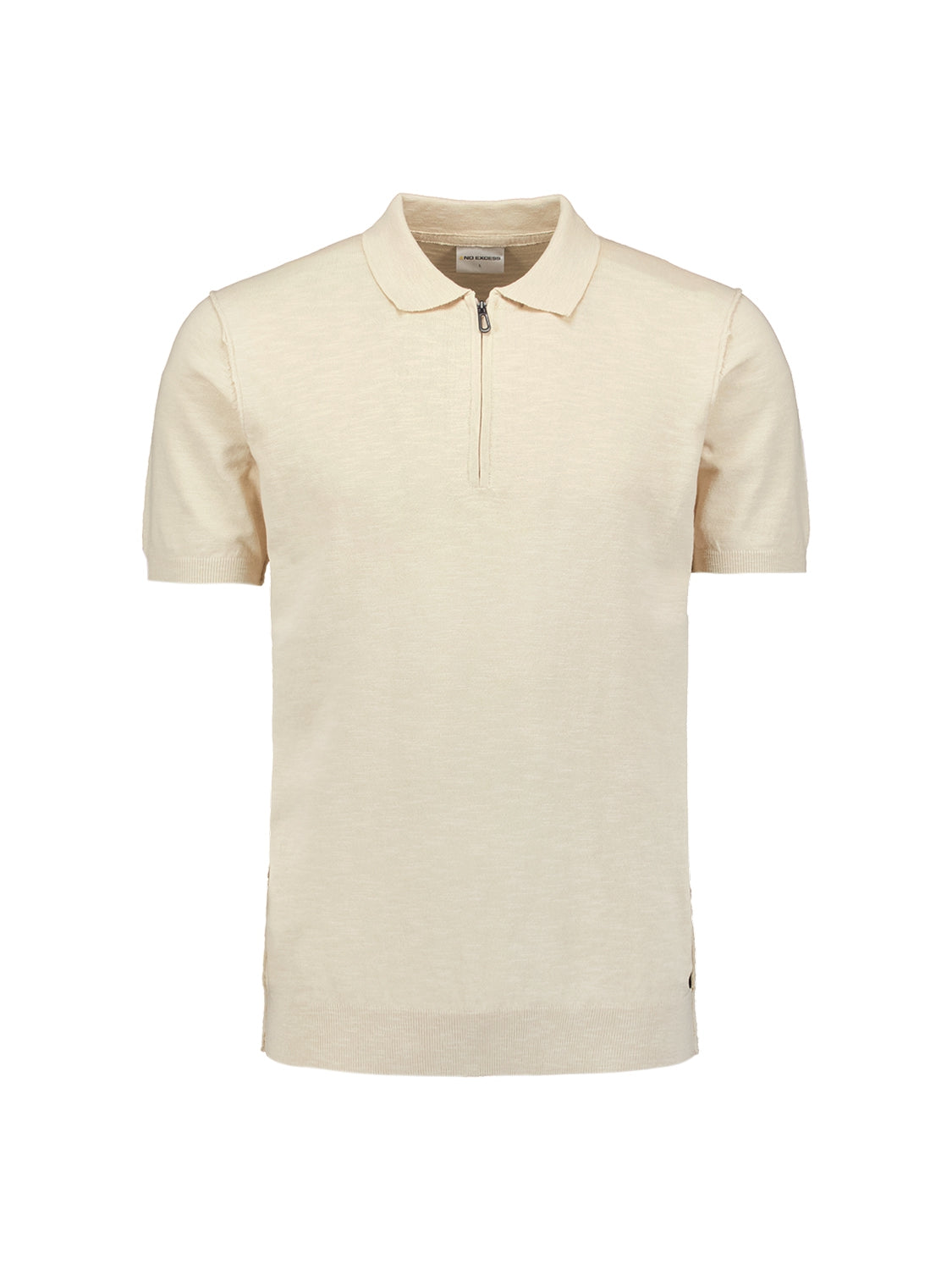 Modern Zip-Collar Polo – Timeless Style | Cement