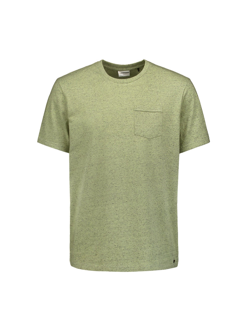 T-Shirt Crewneck Multi Coloured Melange | Lime