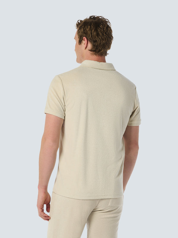 Neutral Men's Polo in Soft Terry Cloth | Cement