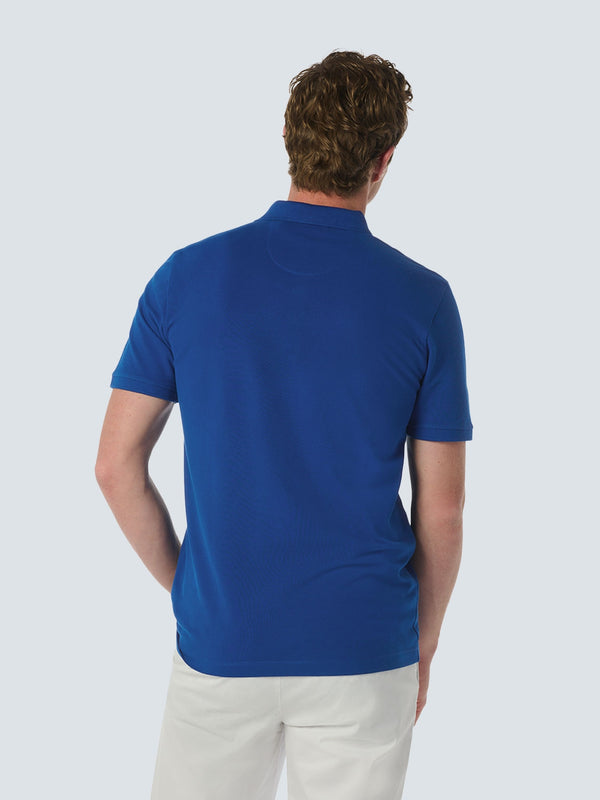 Cotton Polo with Stretch - Timeless Favorite for Any Occasion | Cobalt