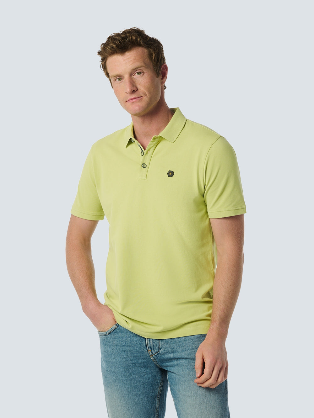 （完売）less get more cotton plain polo L Cotton Polo with Stretch - Timeless Favorite for Any