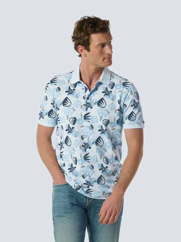 Nature-Inspired Polo with Pique - Stylish and Comfortable | Sky