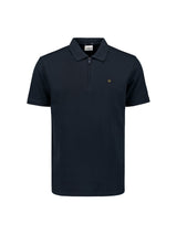 Polo Zip Pique Garment Dyed Stretch | Night