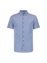 Shirt Short Sleeve Jersey Stretch Melange | Cobalt