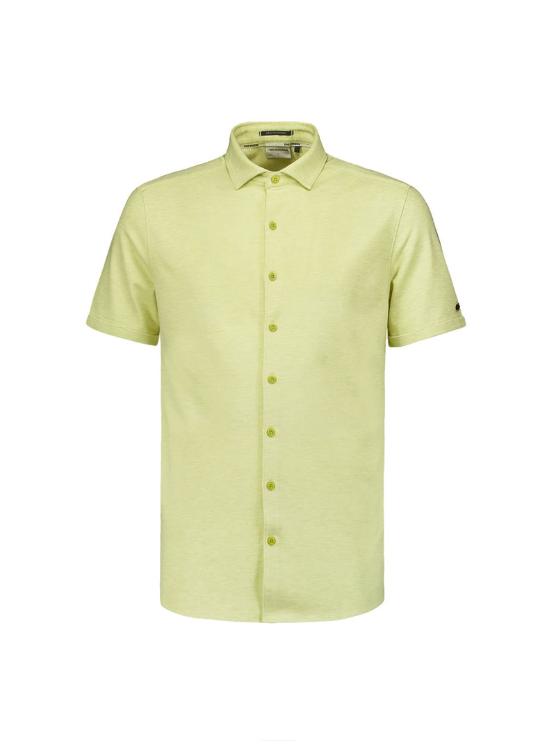 Shirt Short Sleeve Jersey Stretch Melange | Lime