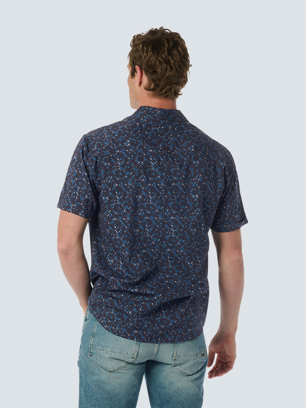 Short Sleeve Shirt with Graphic Pattern for Summery Looks | Night