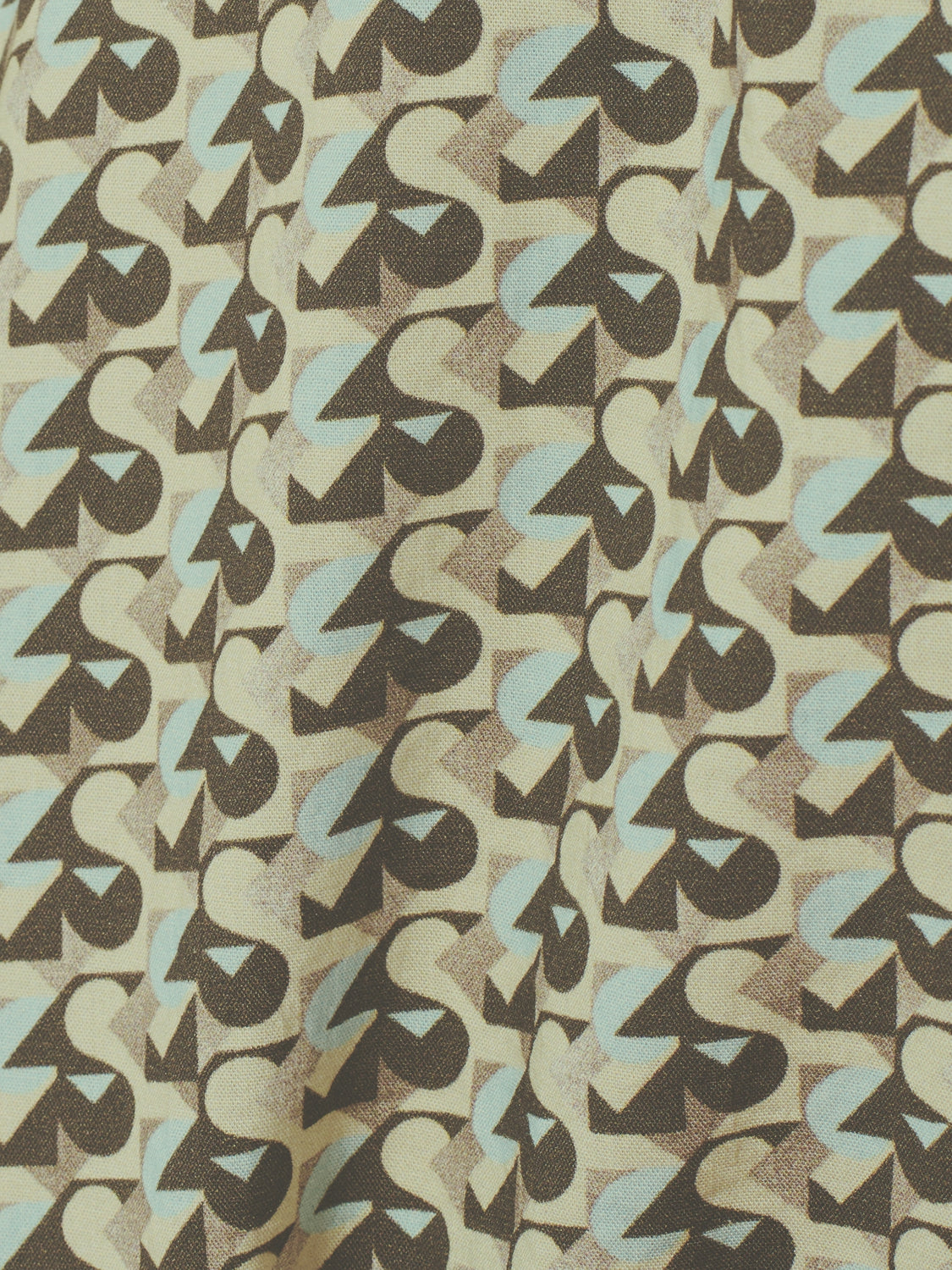 Short Sleeve Shirt with Graphic Pattern for Summery Looks | Brown