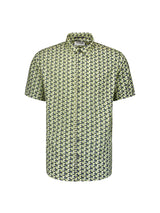 Shirt Short Sleeve Allover Printed | Lime